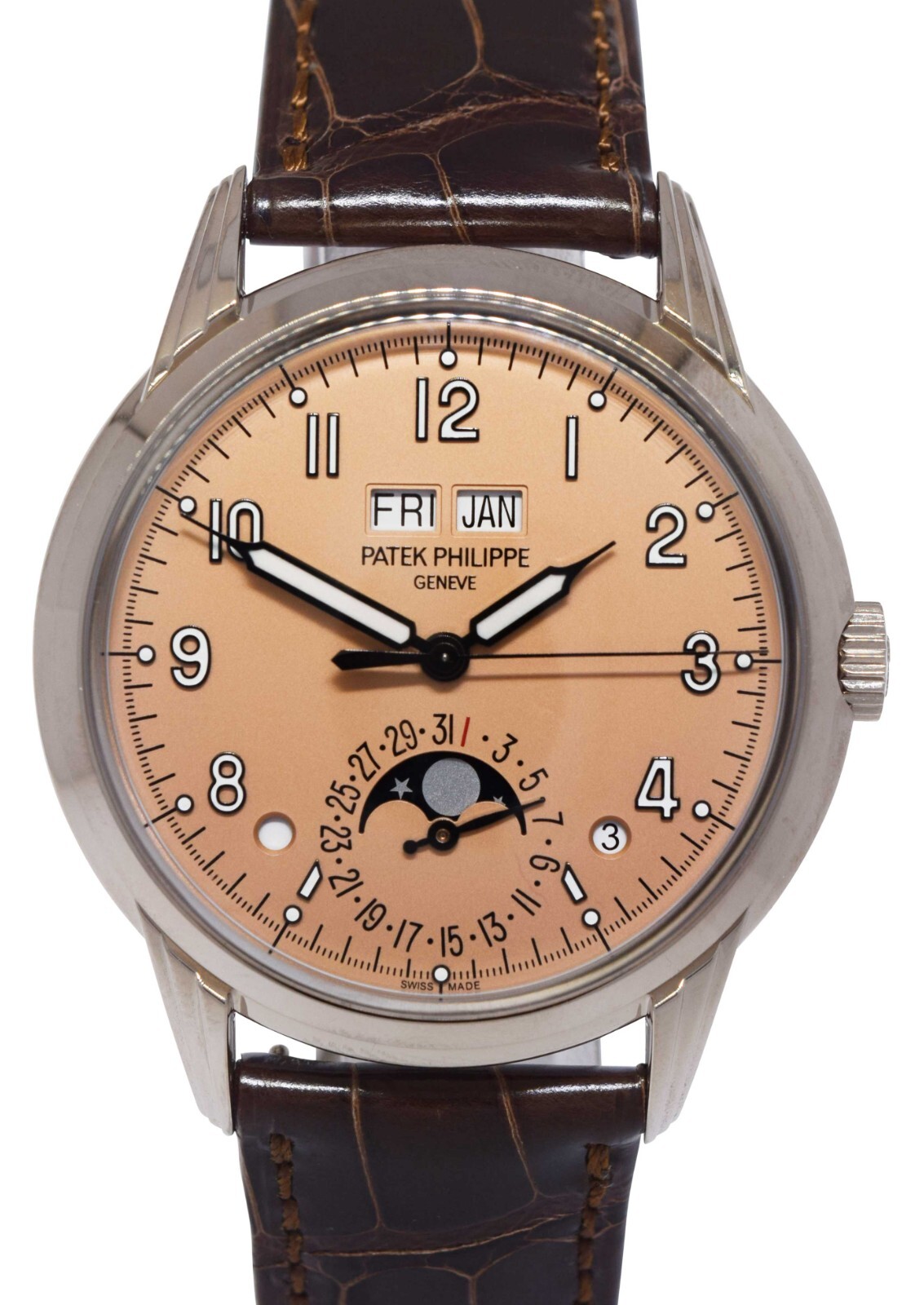 Patek Philippe Perpetual Calendar Complications White Gold Mens Watch B/P 5320G