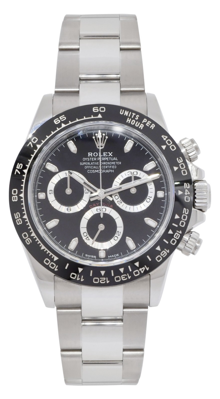 Rolex Daytona Chronograph Steel & Ceramic Black Dial 40mm Watch 116500 Rolex Daytona Chronograph Steel & Ceramic Black Dial 40mm Watch 116500