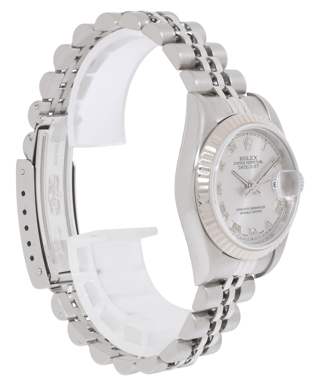 Rolex Datejust Steel & 18k White Gold Bezel Gray Dial Ladies 26mm Watch P 79174 Rolex Datejust Steel & 18k White Gold Bezel Gray Dial Ladies 26mm Watch P 79174