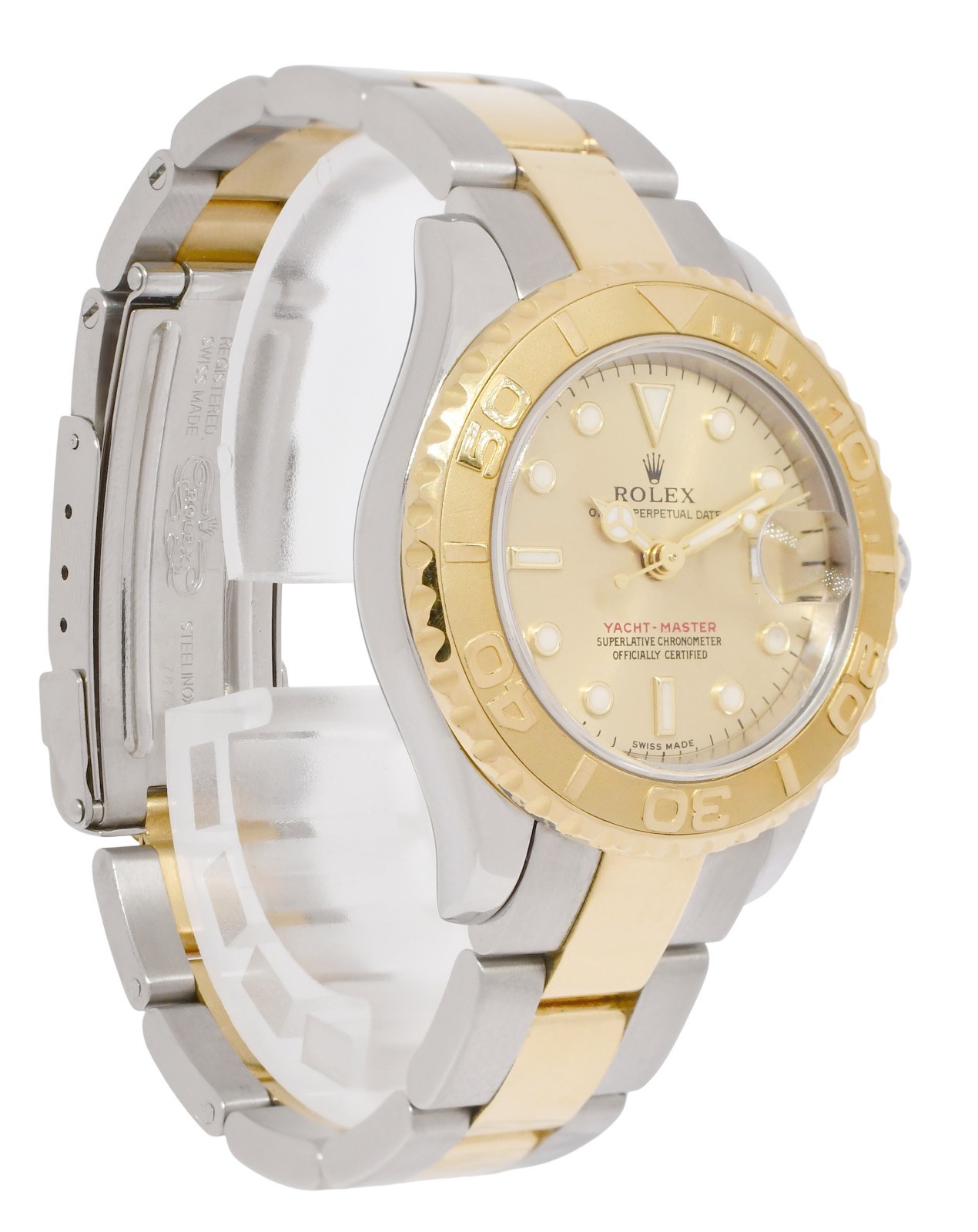 Rolex Yacht-Master 18k Yellow Gold/Steel Champagne Ladies 29mm Watch K 169623 Rolex Yacht-Master 18k Yellow Gold/Steel Champagne Ladies 29mm Watch K 169623