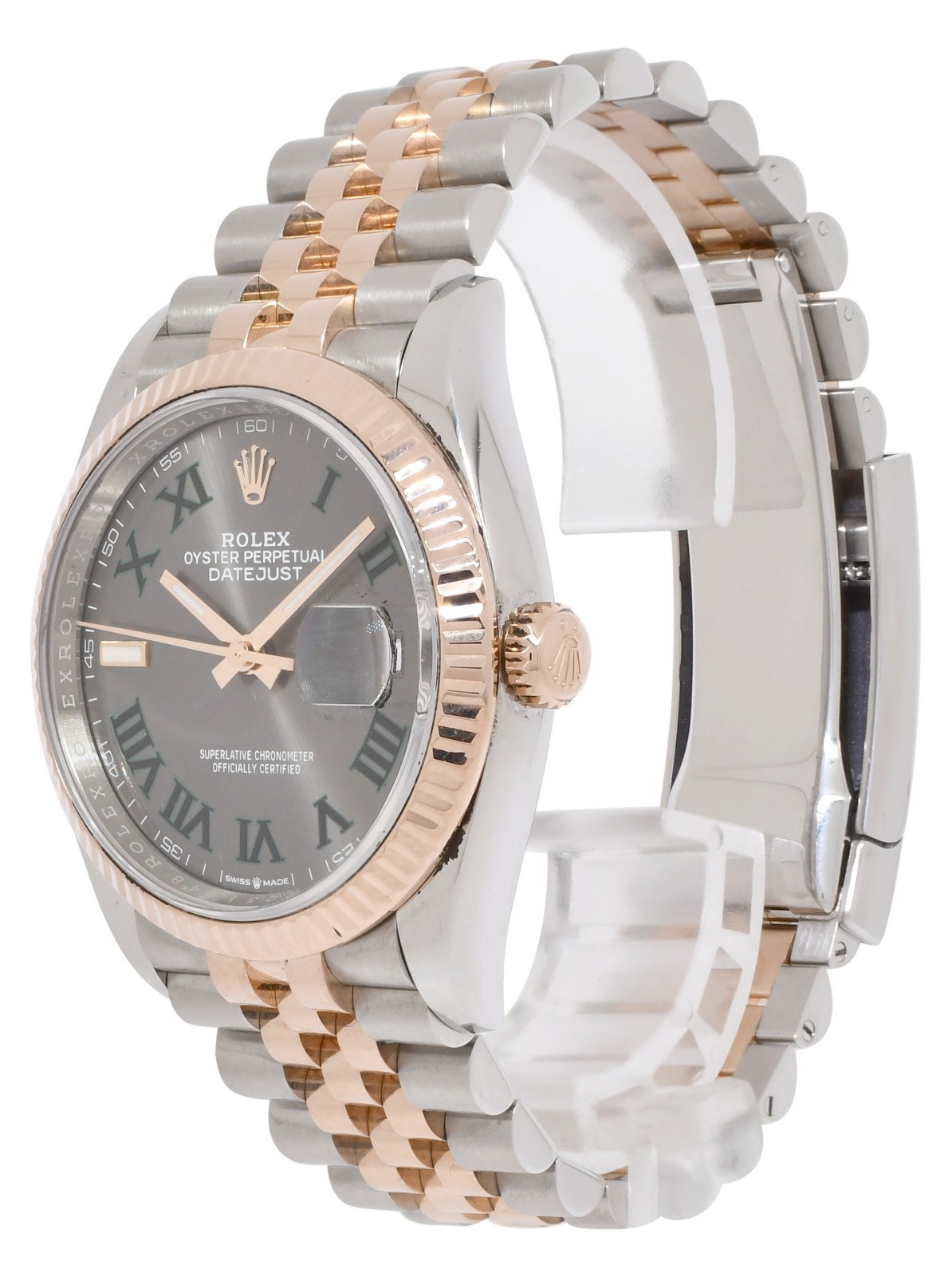 Rolex Datejust 36 18k Rose Gold/Steel Wimbledon Watch +Card '23 126231 Rolex Datejust 36 18k Rose Gold/Steel Wimbledon Watch +Card '23 126231