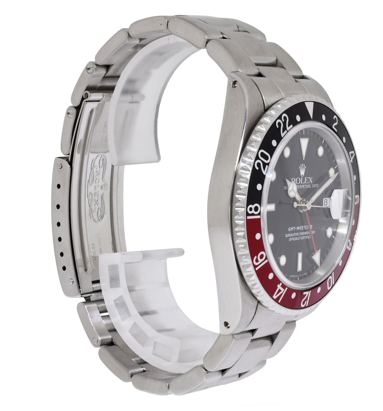 Rolex GMT-Master II Steel Black/Red Coke Bezel Mens 40mm Watch N 16710 Rolex GMT-Master II Steel Black/Red Coke Bezel Mens 40mm Watch N 16710