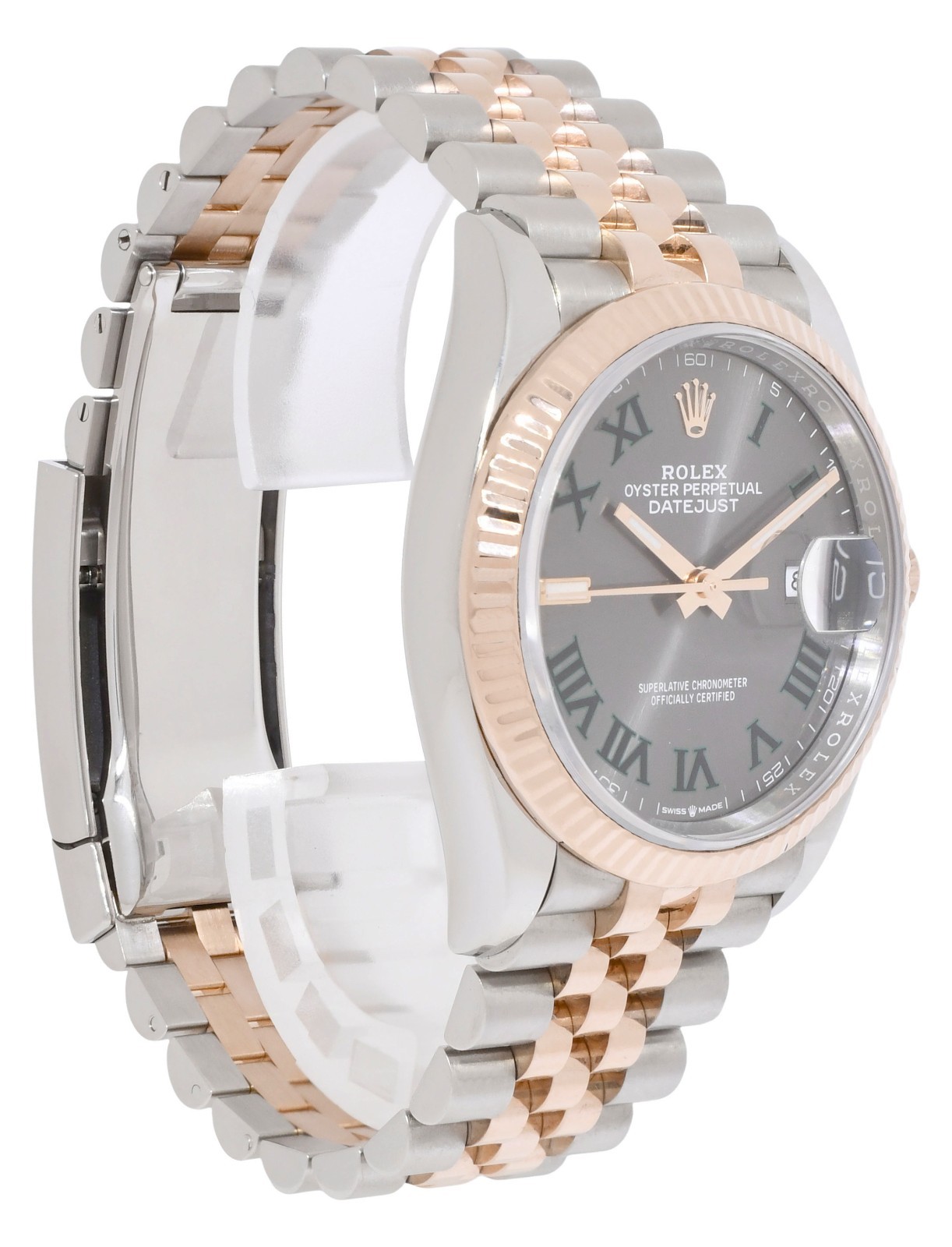 Rolex Datejust 36 18k Rose Gold/Steel Wimbledon Watch +Card '23 126231 Rolex Datejust 36 18k Rose Gold/Steel Wimbledon Watch +Card '23 126231