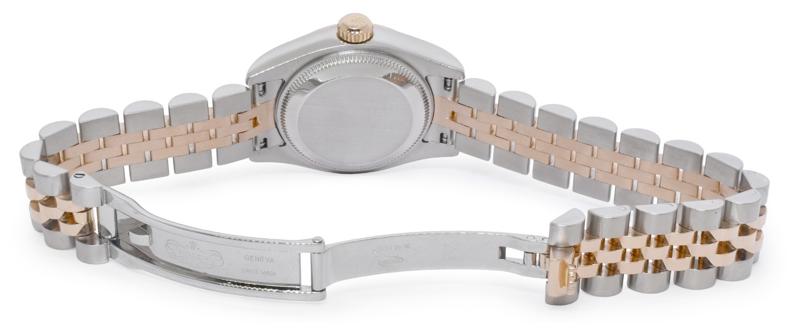 Rolex Datejust 18k Rose Gold/Steel Silver Diamond Dial 26mm Watch D 179171 Rolex Datejust 18k Rose Gold/Steel Silver Diamond Dial 26mm Watch D 179171