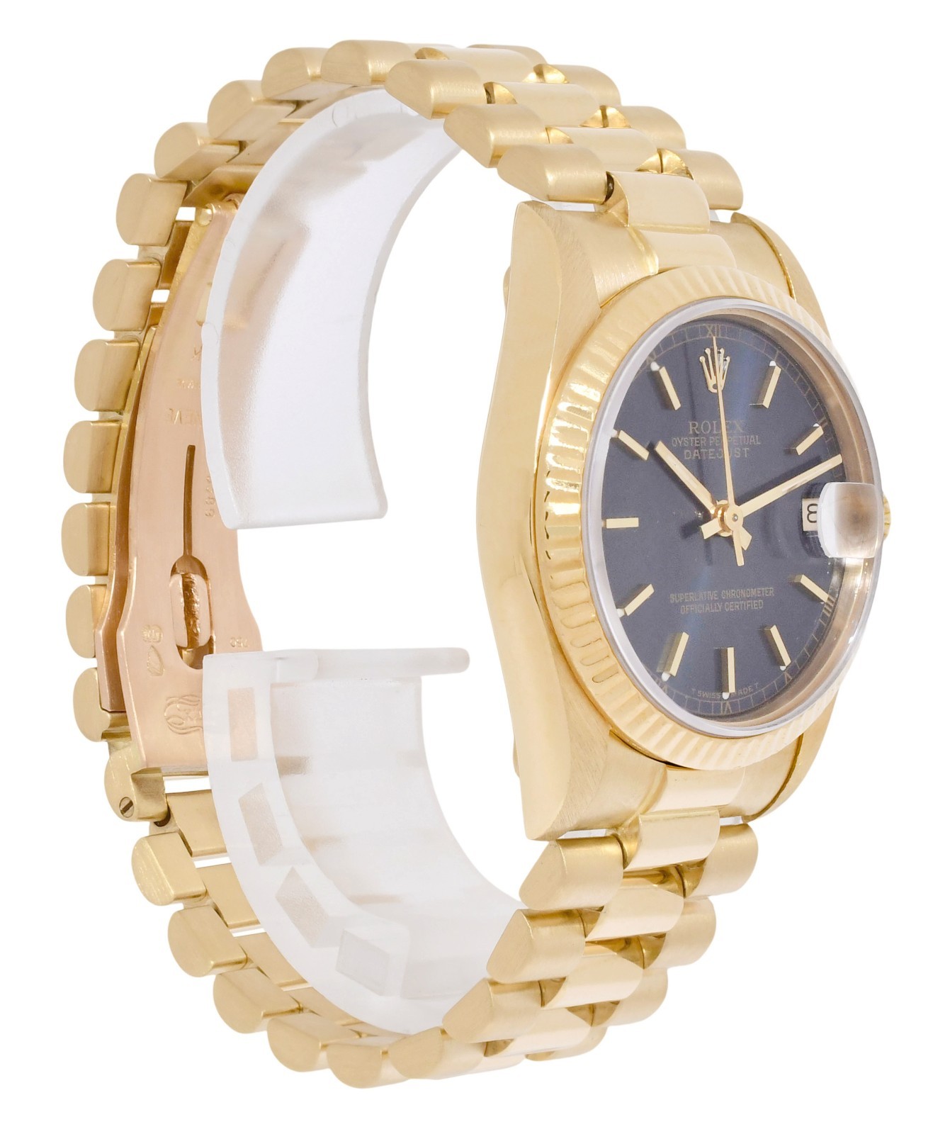 Rolex Datejust President 18k Yellow Gold Blue Dial 31mm Watch '86 68278 Rolex Datejust President 18k Yellow Gold Blue Dial 31mm Watch '86 68278