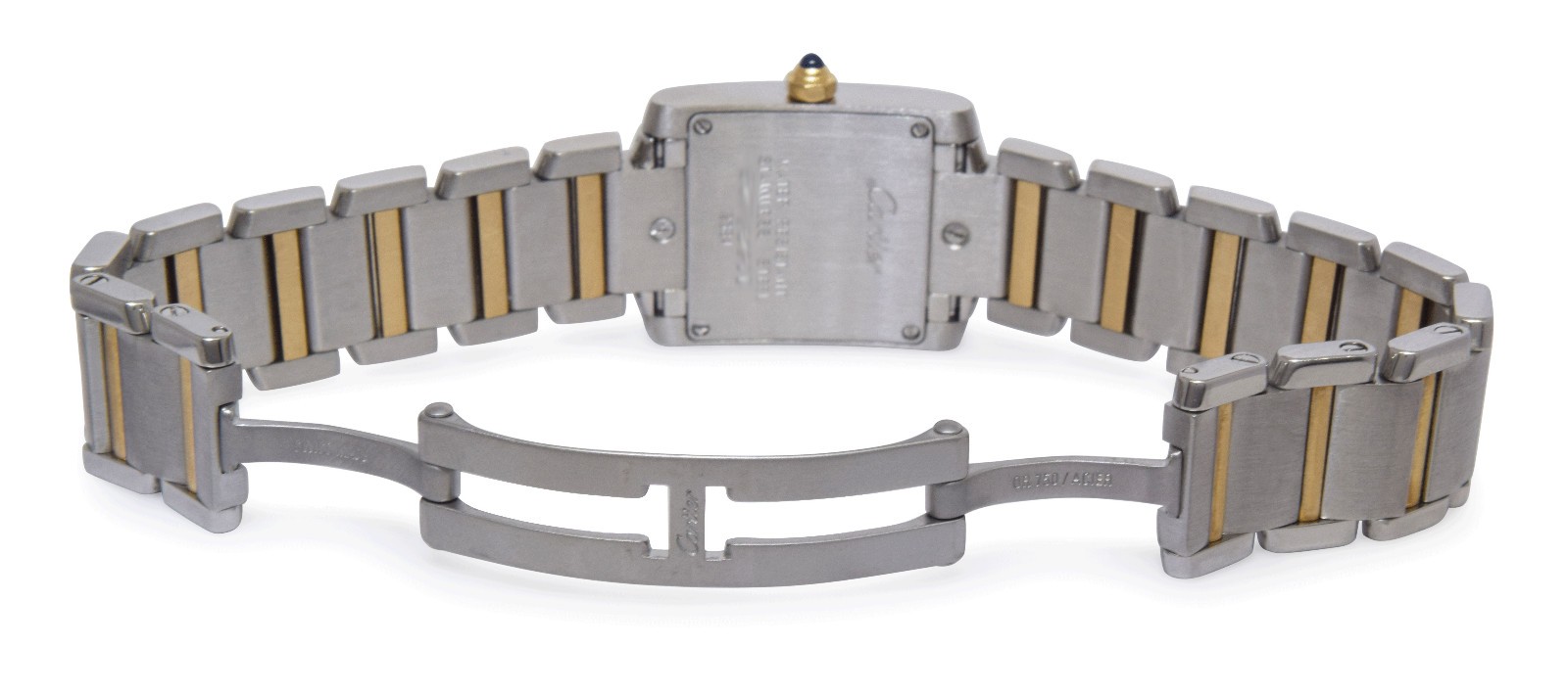 Cartier Tank Francaise Small 18k Yellow Gold/Steel Silver Dial Ladies Watch 2384 Cartier Tank Francaise Small 18k Yellow Gold/Steel Silver Dial Ladies Watch 2384