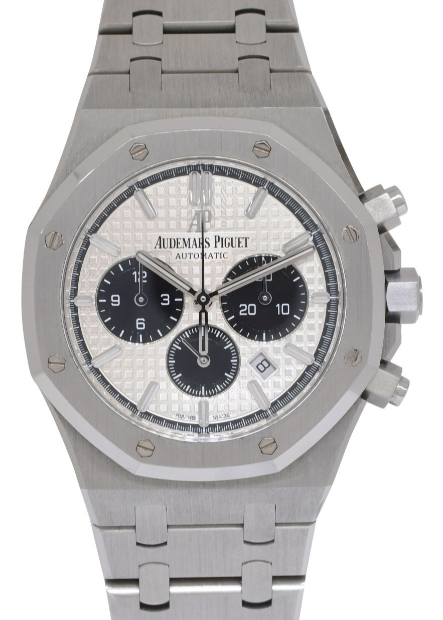 Audemars Piguet Royal Oak Chronograph Silver Panda 41mm Watch B/P '17 26331ST Audemars Piguet Royal Oak Chronograph Silver Panda 41mm Watch B/P '17 26331ST