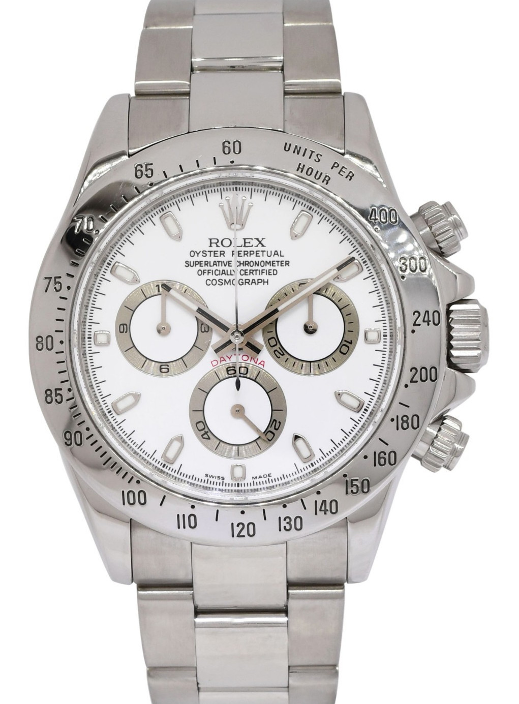 Rolex Daytona Chronograph Steel White Dial Mens 40mm Watch Scrambled M 116520 Rolex Daytona Chronograph Steel White Dial Mens 40mm Watch Scrambled M 116520