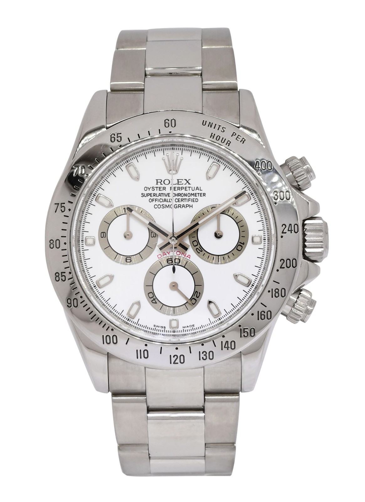 Rolex Daytona Chronograph Steel White Dial Mens 40mm Watch Scrambled M 116520 Rolex Daytona Chronograph Steel White Dial Mens 40mm Watch Scrambled M 116520