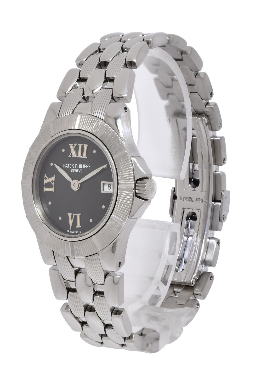 Patek Philippe Neptune 4880 Steel Black Dial Ladies 27mm Quartz Watch 4880/1A Patek Philippe Neptune 4880 Steel Black Dial Ladies 27mm Quartz Watch 4880/1A