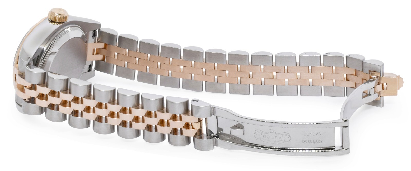 Rolex Datejust 18k Rose Gold/Steel Silver Diamond Dial 26mm Watch D 179171 Rolex Datejust 18k Rose Gold/Steel Silver Diamond Dial 26mm Watch D 179171