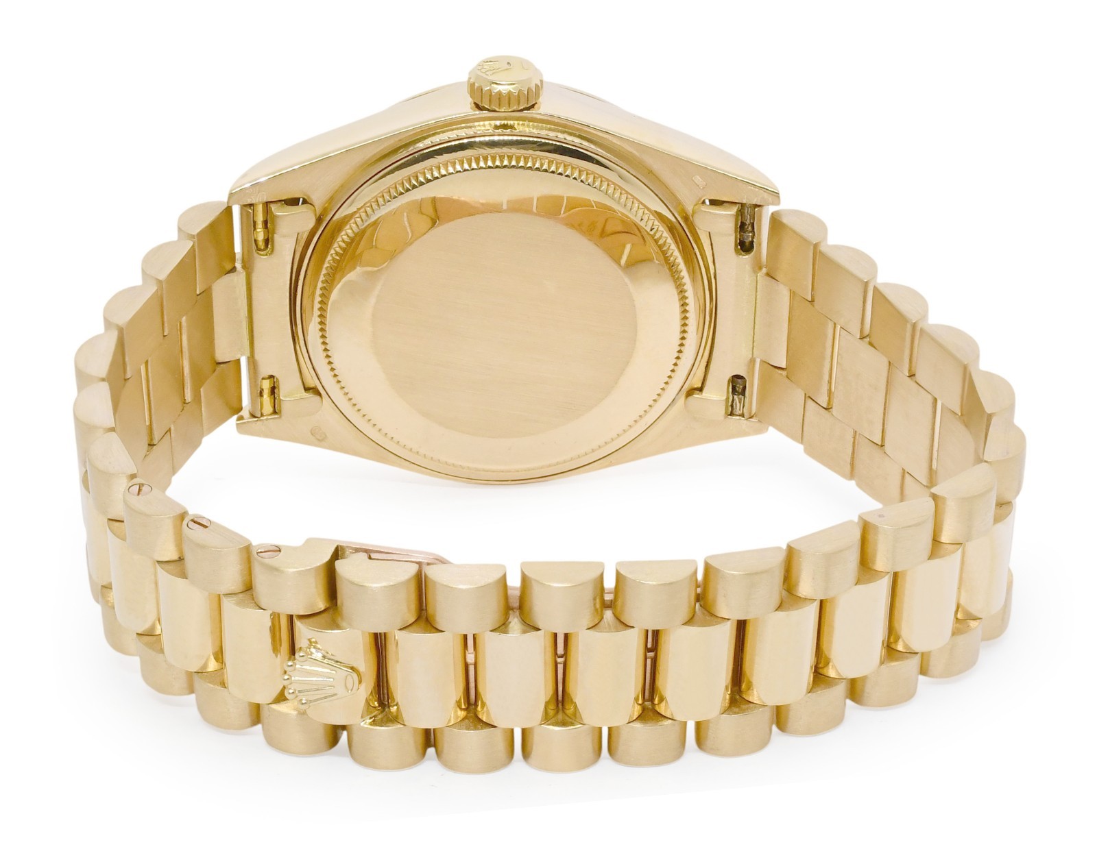 Rolex Day-Date President 18k Yellow Gold Tapestry 36mm Watch +Papers '83 18038 Rolex Day-Date President 18k Yellow Gold Tapestry 36mm Watch +Papers '83 18038