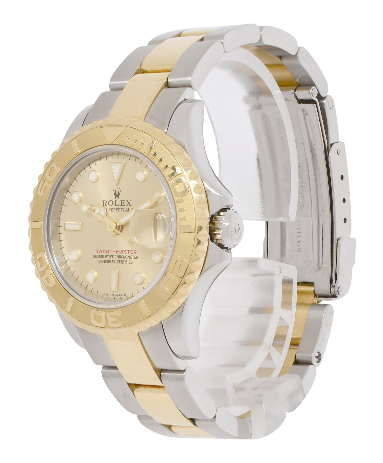 Rolex Yacht-Master 18k Yellow Gold/Steel Champagne Ladies 29mm Watch K 169623 Rolex Yacht-Master 18k Yellow Gold/Steel Champagne Ladies 29mm Watch K 169623
