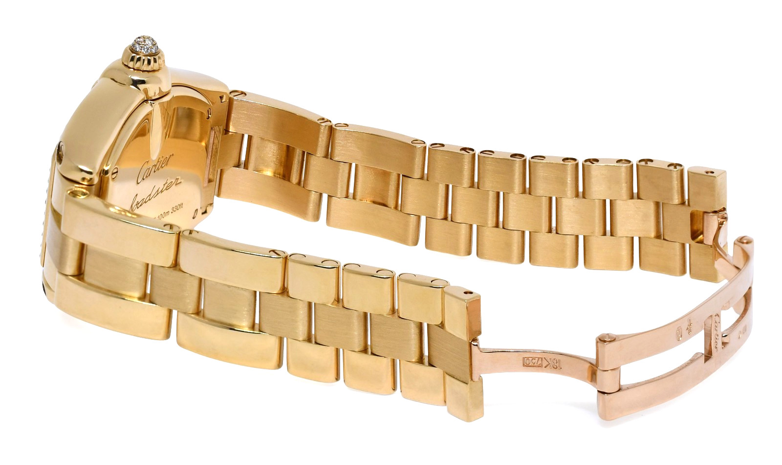 Cartier Roadster Date 18k Yellow Gold & Diamond Ladies Watch WE5001X1 2676 Cartier Roadster Date 18k Yellow Gold & Diamond Ladies Watch WE5001X1 2676