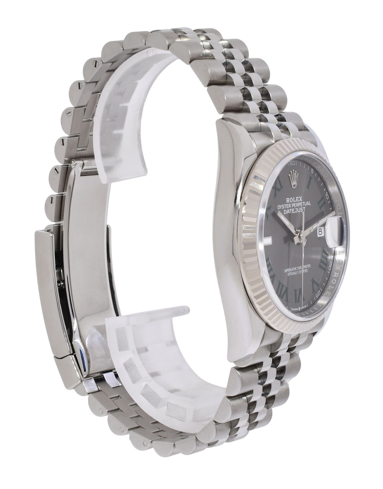 Rolex Datejust 36 Steel & 18k WG Bezel Wimbledon Jubilee Watch B/P '25 126234 Rolex Datejust 36 Steel & 18k WG Bezel Wimbledon Jubilee Watch B/P '25 126234