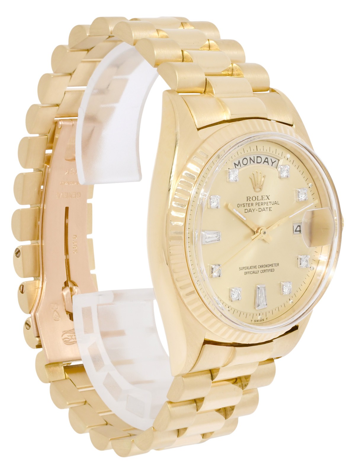 Rolex Day-Date President 18k Yellow Gold Champagne Diamond 36mm Watch '68 1803 Rolex Day-Date President 18k Yellow Gold Champagne Diamond 36mm Watch '68 1803