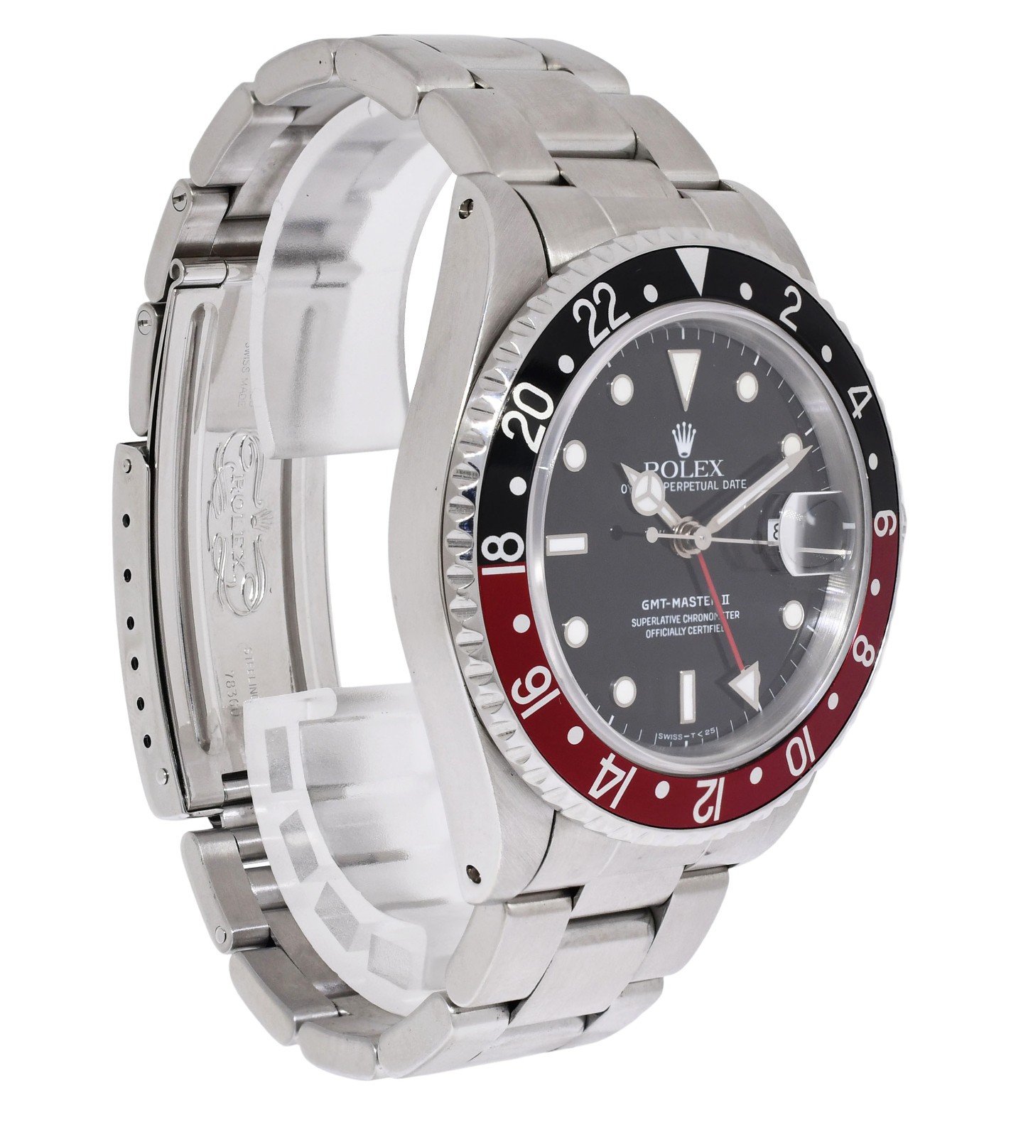 Rolex GMT-Master II Steel Black/Red Coke Bezel Mens 40mm Watch N 16710 Rolex GMT-Master II Steel Black/Red Coke Bezel Mens 40mm Watch N 16710